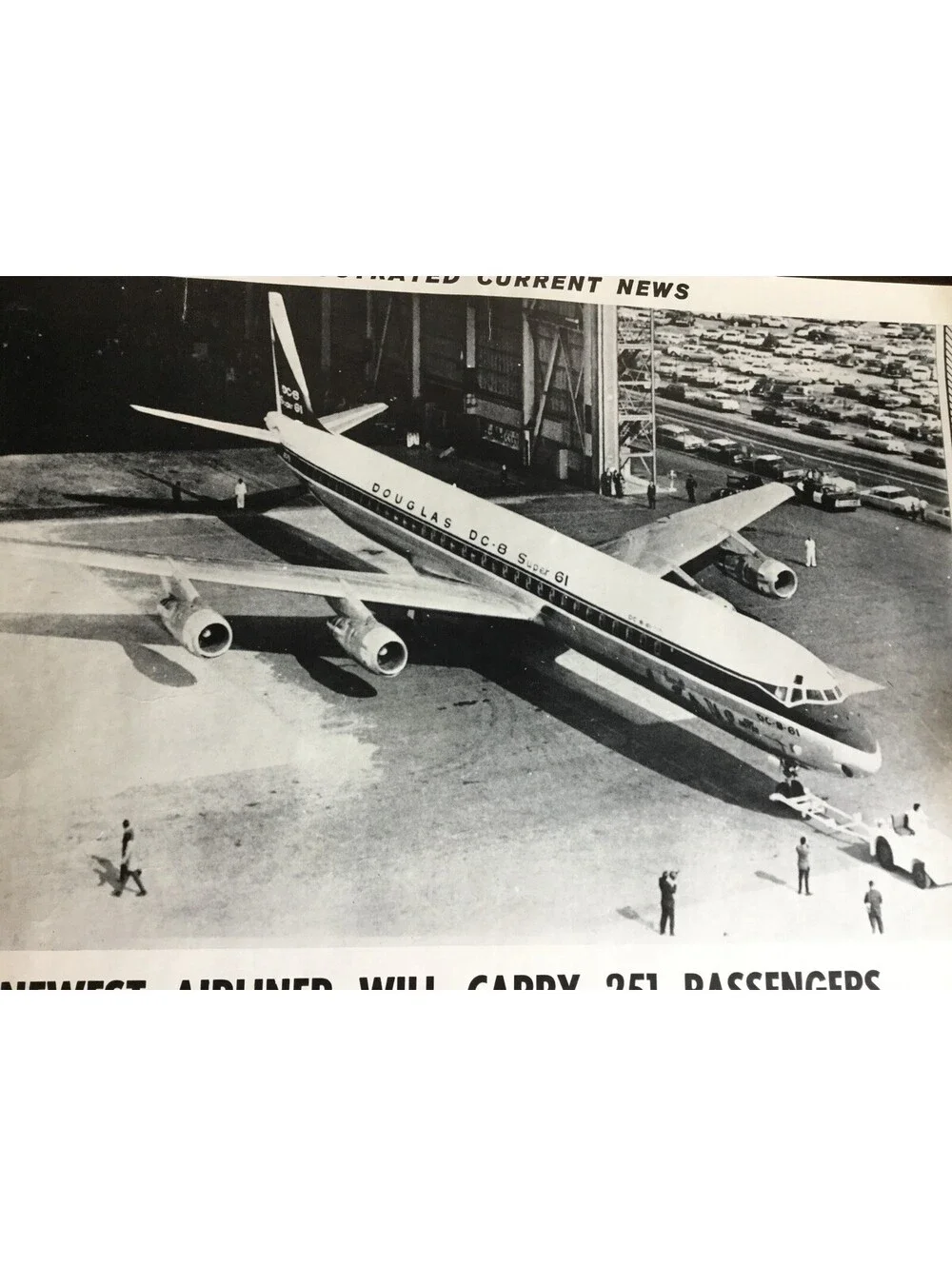 Illustrated Current News Photo - Super 61 DC8 Douglas Aircraft Airliner